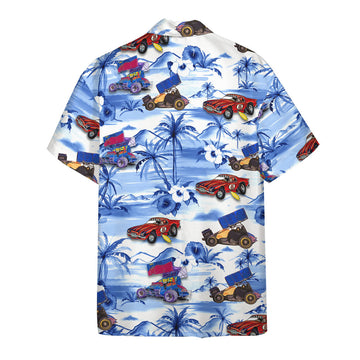 Gearhumans 3D Dirt Track Racing Hawaii Shirt