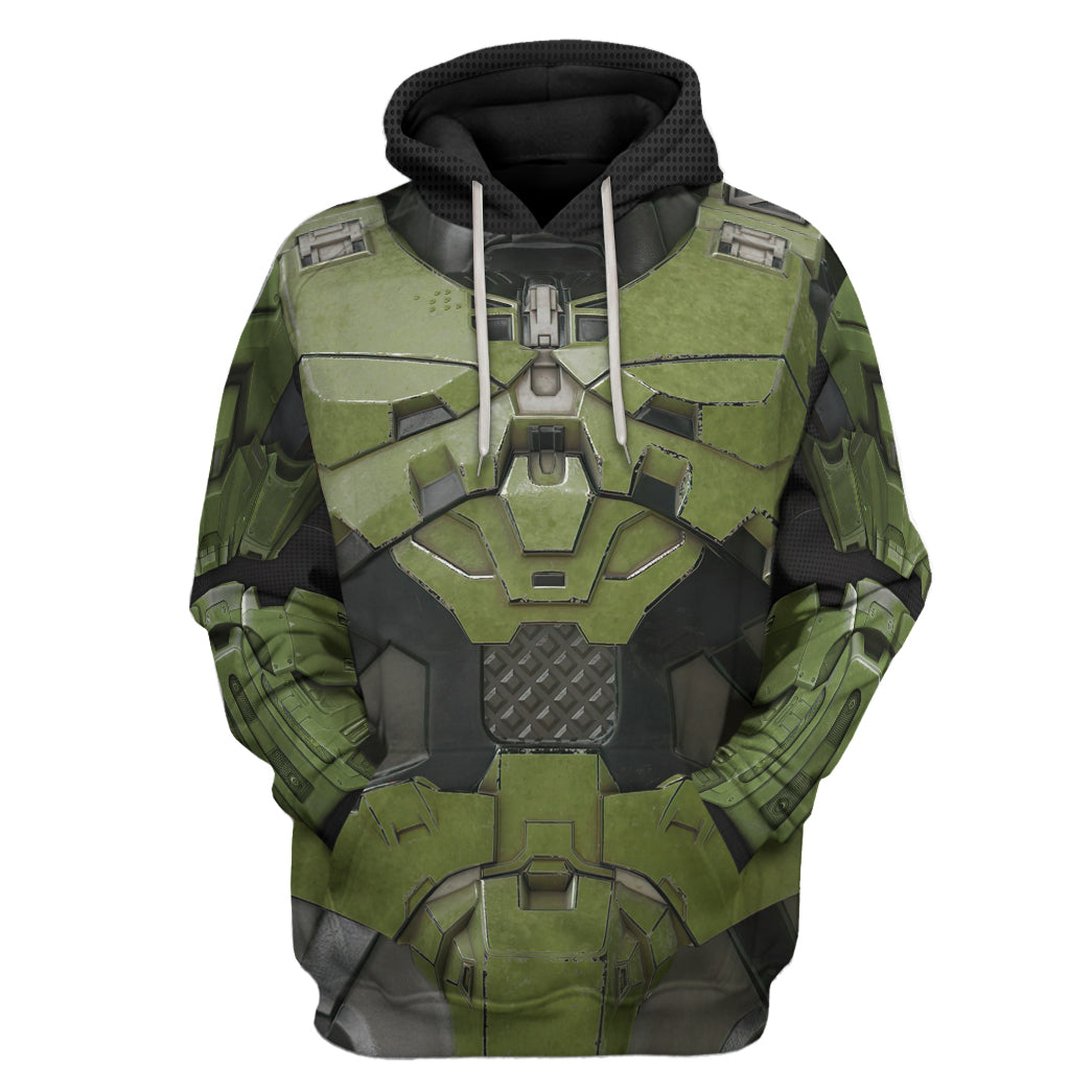 Gearhumans 3D Halo Infinite Masterchief Cosplay Custom Tshirt Hoodie Apparel