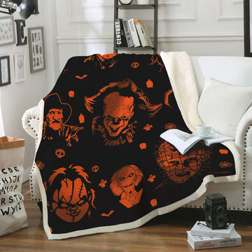 Gearhumans 3D Halloween Horror Movie Murderer Custom Blanket