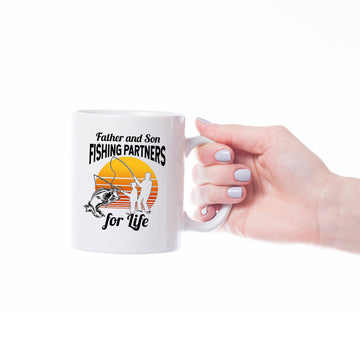 Gearhumans 3D Father And Son Fishing Partners For Life Mug