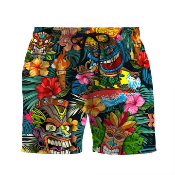 Gearhumans 3D Tiki Tiki Awesome Shorts