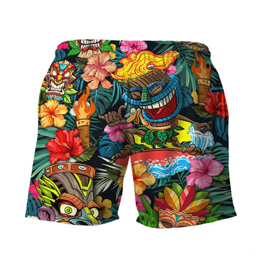 Gearhumans 3D Tiki Tiki Awesome Shorts