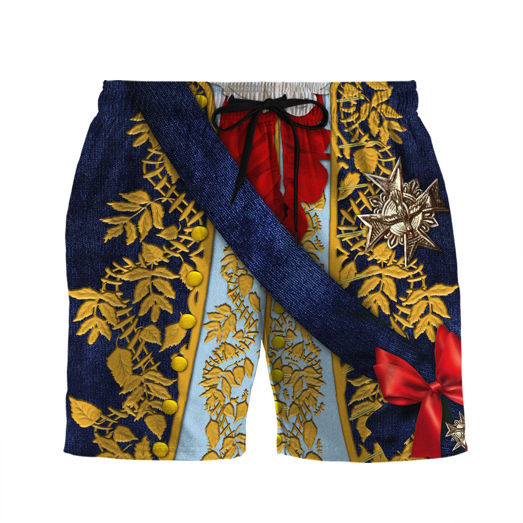 Gearhumans 3D Custom Louis XV Shorts