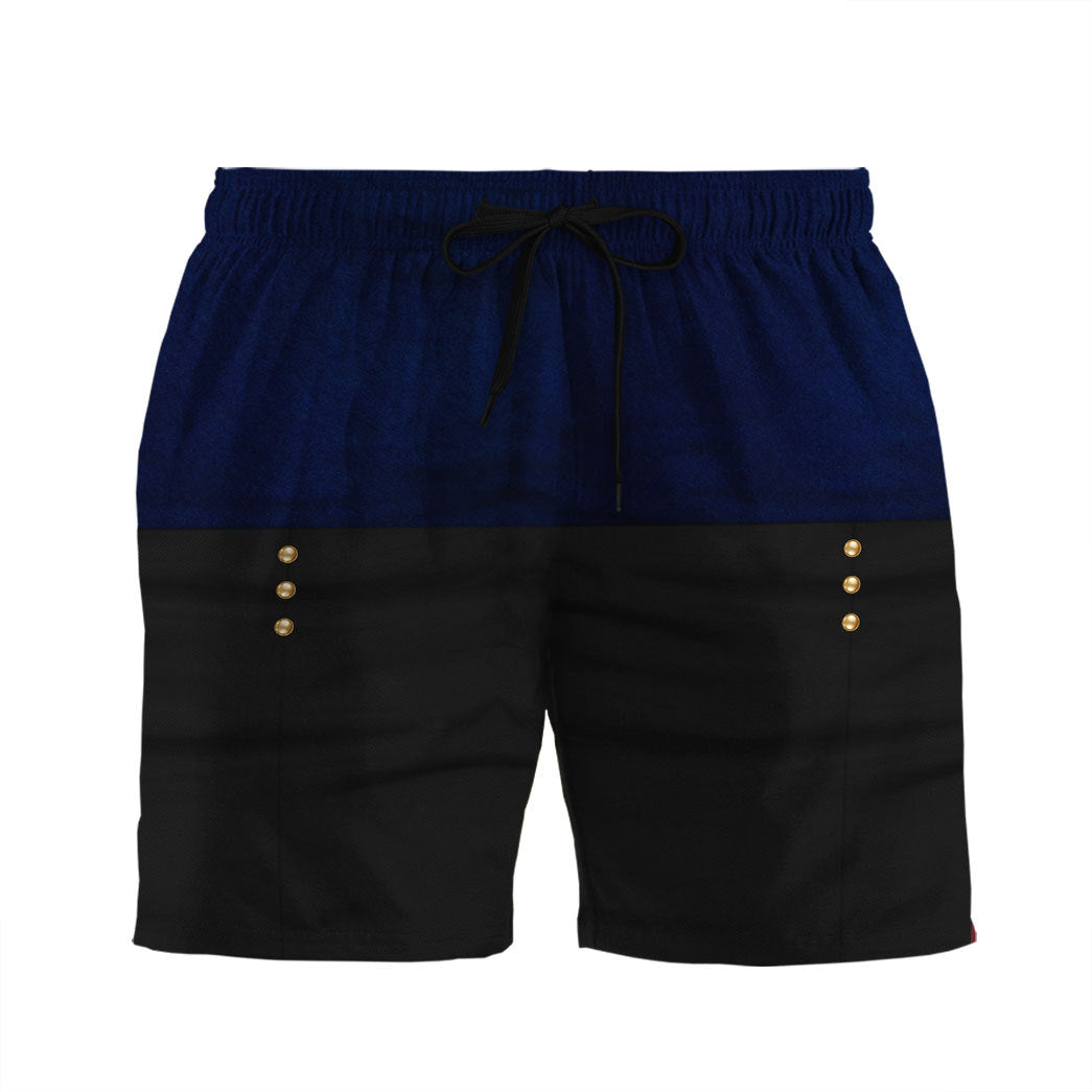 Gearhumans 3D French Line Artillery 1806 Custom Shorts
