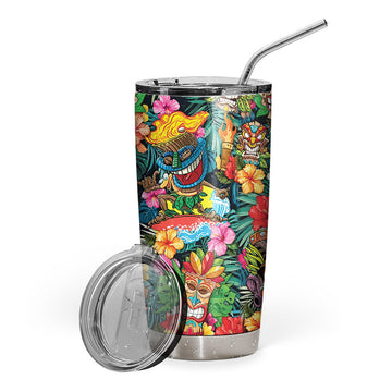 Gearhumans 3D Tiki Tiki Awesome Tumbler