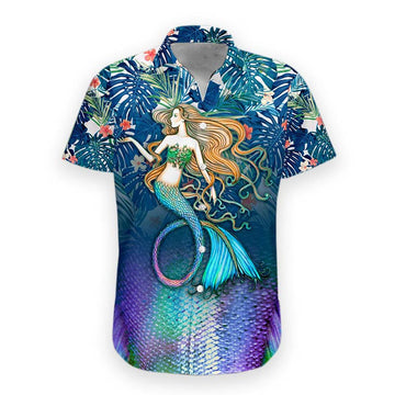 Gearhumans 3D Mermaid Hawaii Shirt