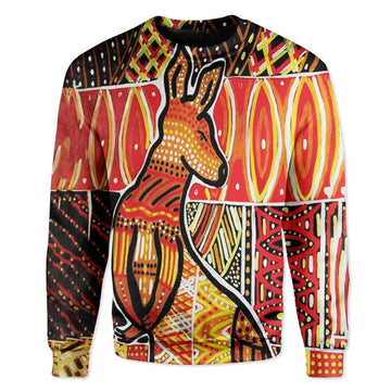 Gearhumans Aboriginal Kangaroo Custom T-Shirts Hoodie Apparel