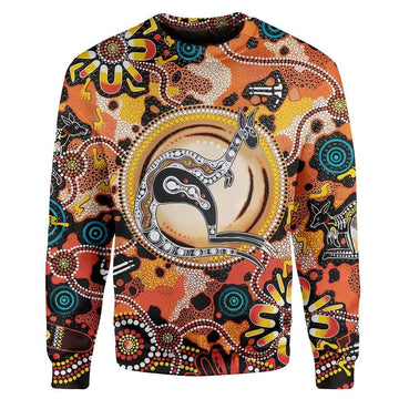 Gearhumans Aboriginal Kangaroo Custom T-Shirts Hoodie Apparel