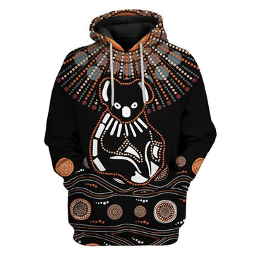 Gearhumans Aboriginal Koala Custom T-Shirts Hoodie Apparel