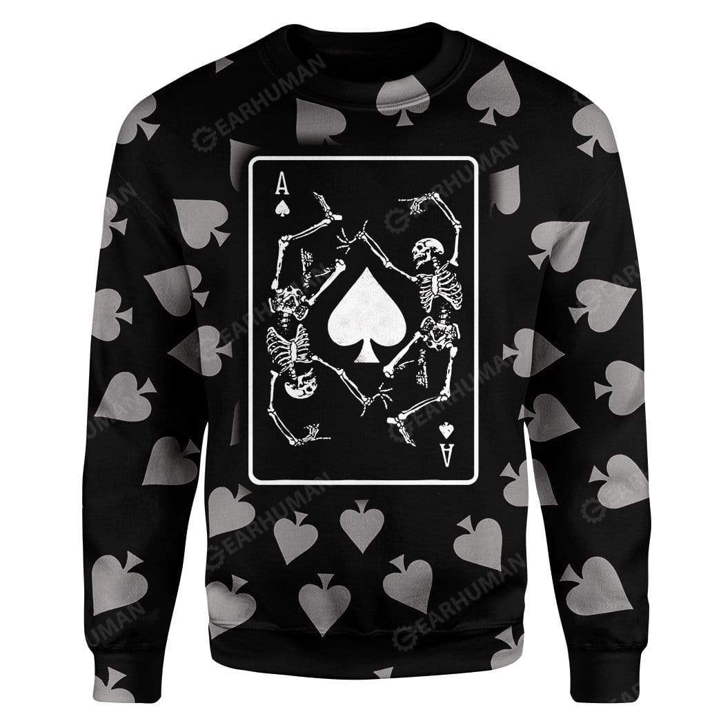 Ace Of Spades T-Shirts Hoodie Apparel SK-QM27111910 3D Custom Fleece Hoodies Long Sleeve S 