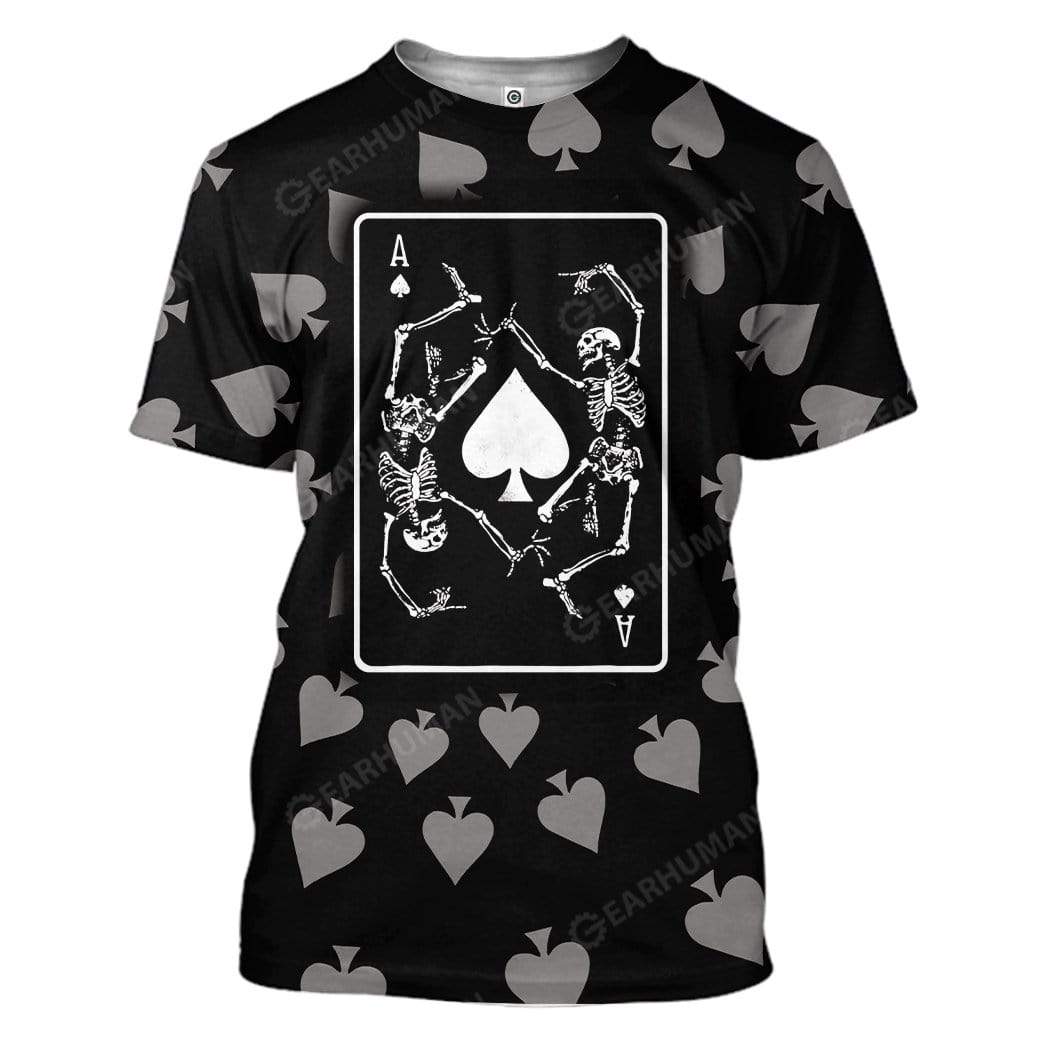 Ace Of Spades T-Shirts Hoodie Apparel SK-QM27111910 3D Custom Fleece Hoodies T-Shirt S 