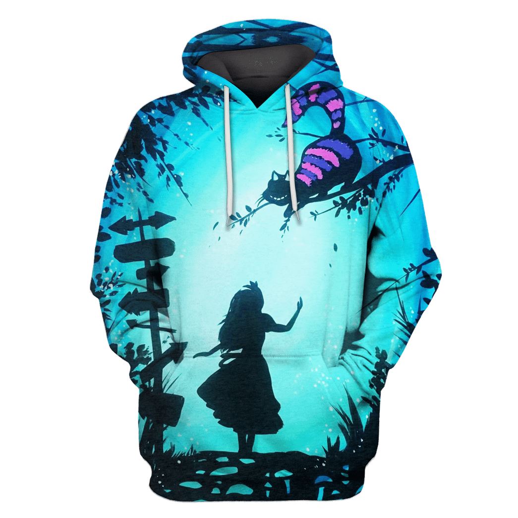 Gearhumans Alice in the Wonderland Hoodies - T-Shirts Apparel