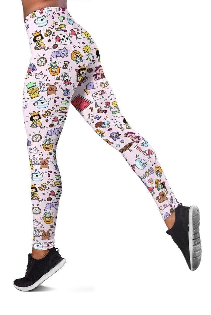 alice in wonderland doodles Full-print Leggings HD-MV111409-LEG Leggings 