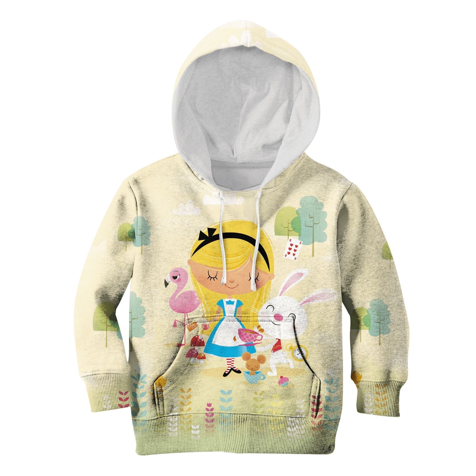 alice in wonderland Kid Custom Hoodies T-shirt Apparel HD-PET110313K kid 3D apparel Kid Hoodie S/6-8 