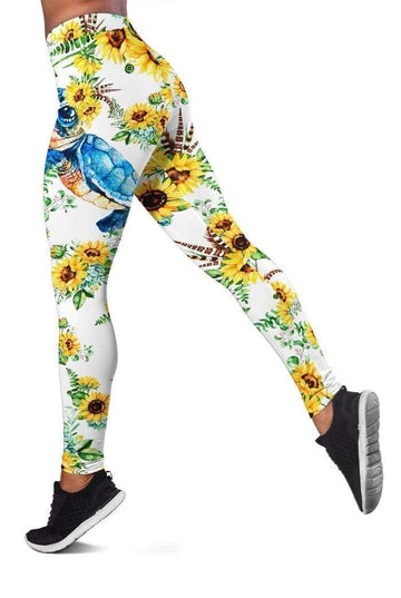Gearhumans Animal with flower Full-print Leggings
