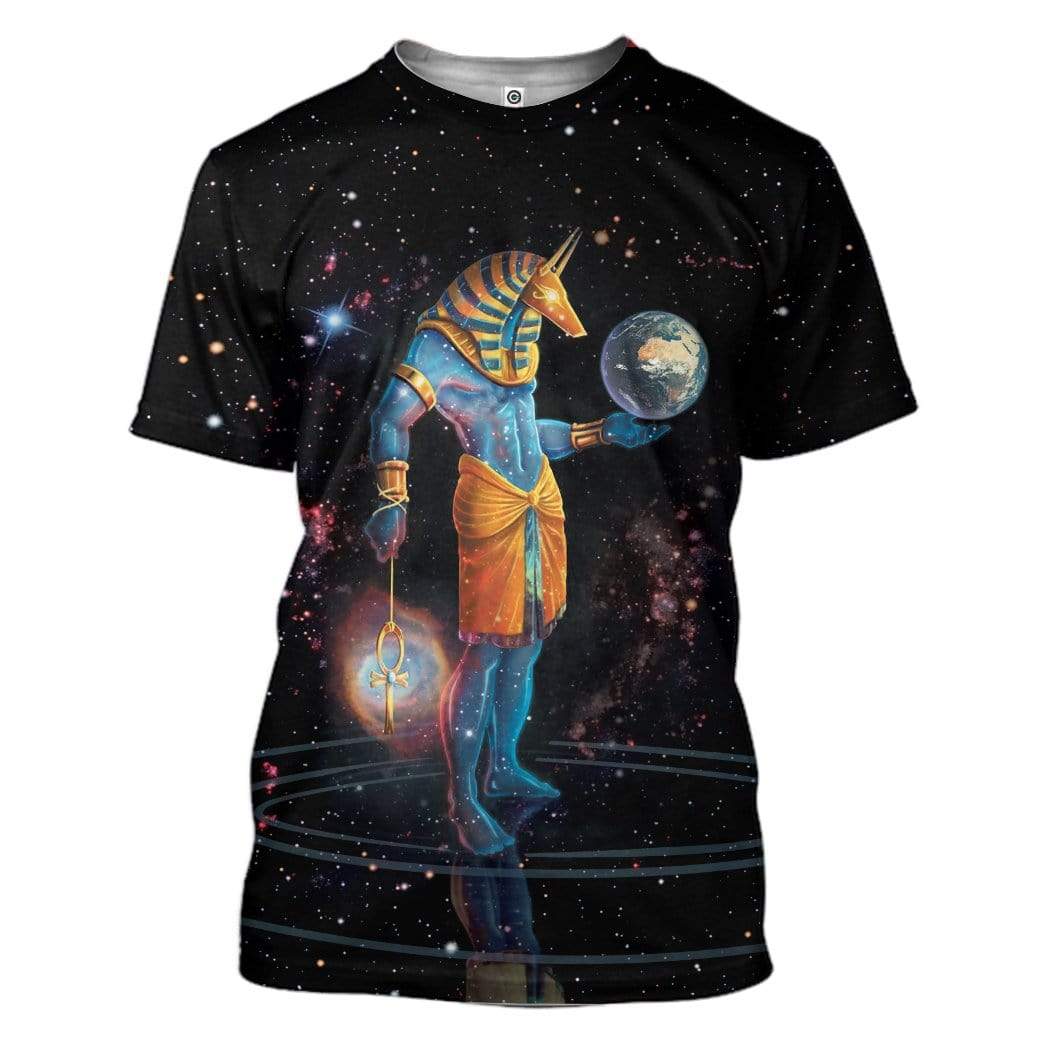 Anubis Mythologies Space Custom T-Shirts Hoodies Apparel HD-QM2412192 3D Custom Fleece Hoodies T-Shirt S 