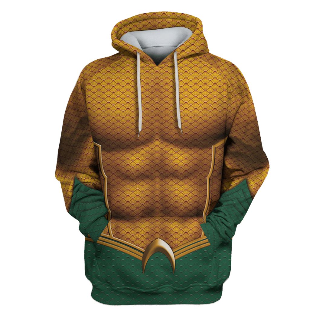 Aquaman Custom T-shirt - Hoodies Apparel HD-MV110995 3D Custom Fleece Hoodies Hoodie S 