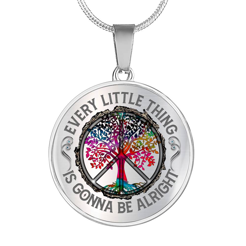 Gearhumans 3D Every Little Thing Is Gonna Be Alright Custom Necklace