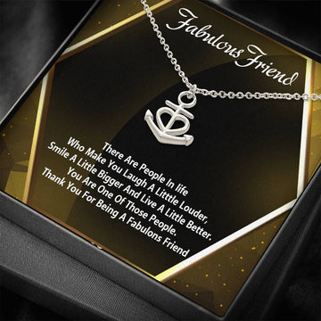 Friendship Day Fabulous Friend Custom Love Knot Necklace With Message Card