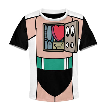 Astro Boy Costume Custom Hoodies T-shirt Apparel HD-GH20516K kid 3D apparel Kid T-Shirt 2T 