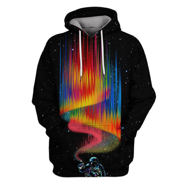 Gearhumans Astronaut Filling Color OuterSpace Custom Hoodies Apparel