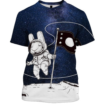 Astronaut galaxy Custom T-shirt - Hoodies Apparel GH110224 3D Custom Fleece Hoodies T-shirt 5XL 