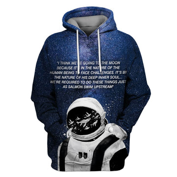 Gearhumans Astronaut In Galaxy Custom T-shirt - Hoodies Apparel