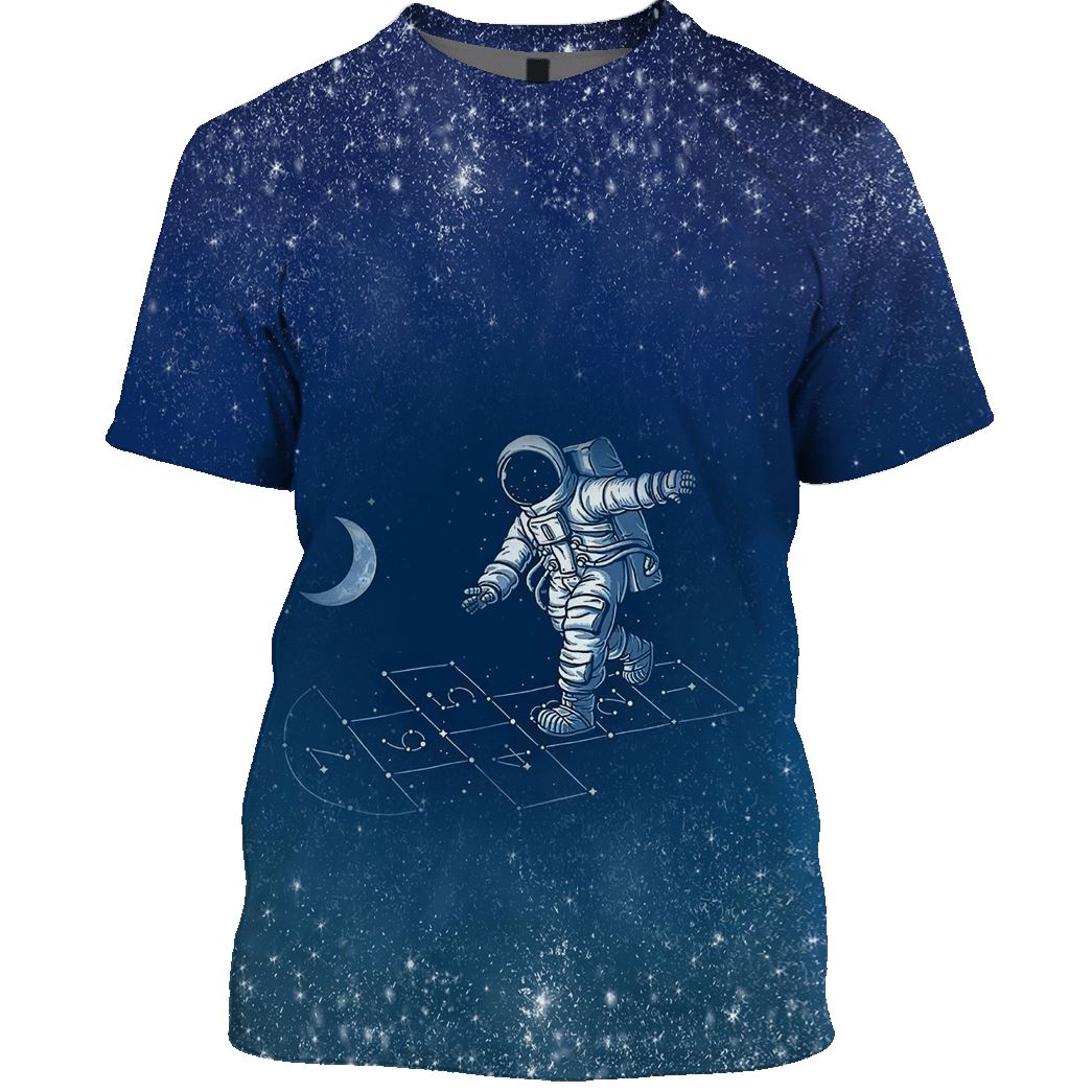 Astronaut in the space Custom T-shirt - Hoodies Apparel GH110337 3D Custom Fleece Hoodies T-Shirt S 