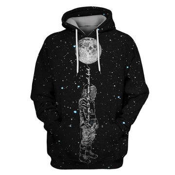 Gearhumans Astronaut Love you to the moon and back Custom T-shirt - Hoodies Apparel