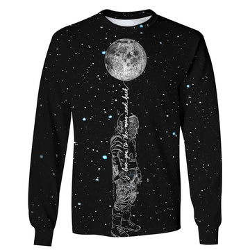 Gearhumans Astronaut Love you to the moon and back Custom T-shirt - Hoodies Apparel