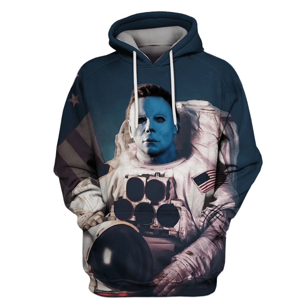 Astronaut Michael Myers Custom T-shirt - Hoodies Apparel GH110232 3D Custom Fleece Hoodies Hoodie S 