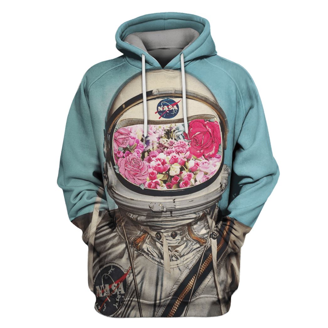 Astronaut OuterSpace Nasa Custom T-shirt - Hoodies Apparel HD-GH110228 3D Custom Fleece Hoodies Hoodie S 