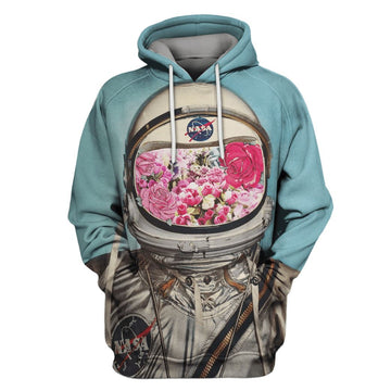 Astronaut OuterSpace Nasa Custom T-shirt - Hoodies Apparel HD-GH110228 3D Custom Fleece Hoodies Hoodie S 