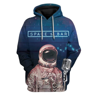 Gearhumans Astronaut Space Bar Custom T-Shirts Hoodies Apparel