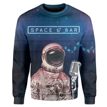 Gearhumans Astronaut Space Bar Custom T-Shirts Hoodies Apparel