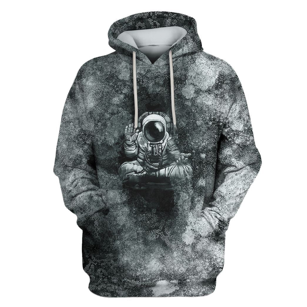 ASTRONAUTS WITH HEADPHONE Custom T-shirt - Hoodies Apparel HD-GH110651 3D Custom Fleece Hoodies Hoodie S 