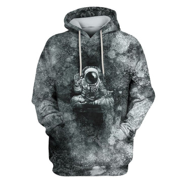 Gearhumans ASTRONAUTS WITH HEADPHONE Custom T-shirt - Hoodies Apparel