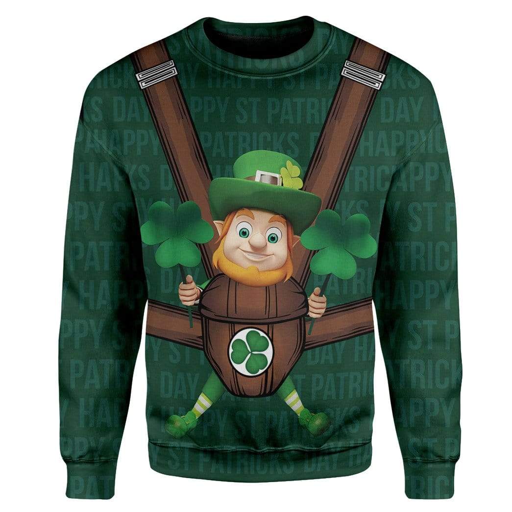 Baby Leprechaun Custom T-Shirts Hoodies Apparel HD-AT3101202 3D Custom Fleece Hoodies Long Sleeve S 