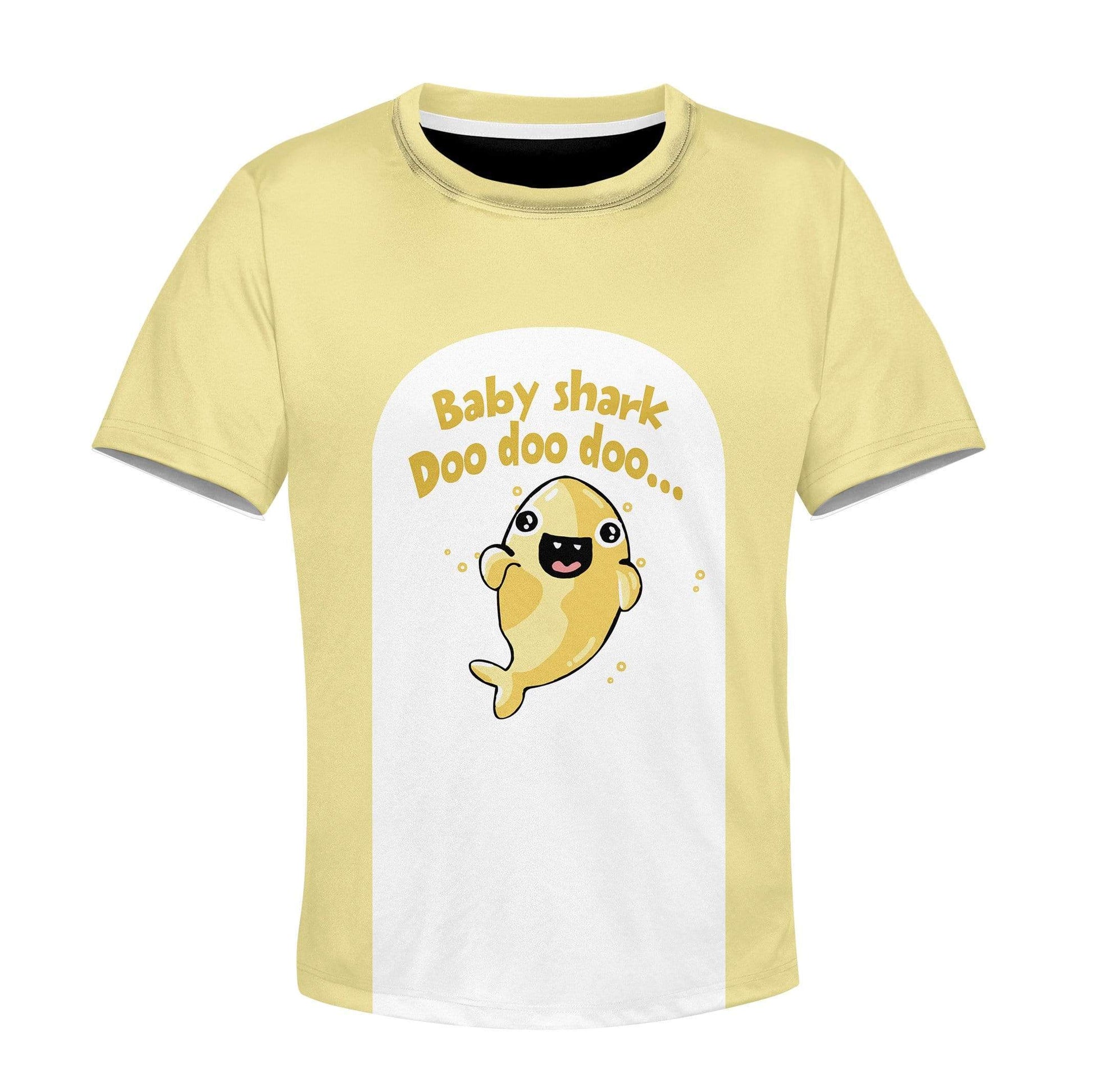 Baby Shark Custom Hoodies T-shirt Apparel HD-MV111372K kid 3D apparel Kid T-Shirt XS 