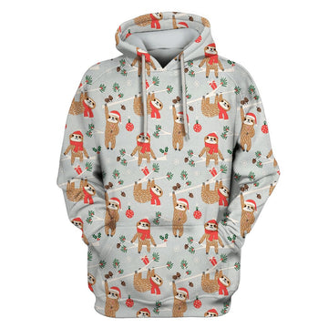 Bear Merry Christmas Custom T-shirt - Hoodies Apparel HD-PET110391 3D Custom Fleece Hoodies Hoodie S 