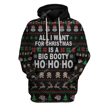 Gearhumans Big Booty Hoe Ho Ho Ho Custom T-Shirts Hoodies Apparel