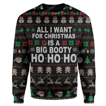 Gearhumans Big Booty Hoe Ho Ho Ho Custom T-Shirts Hoodies Apparel