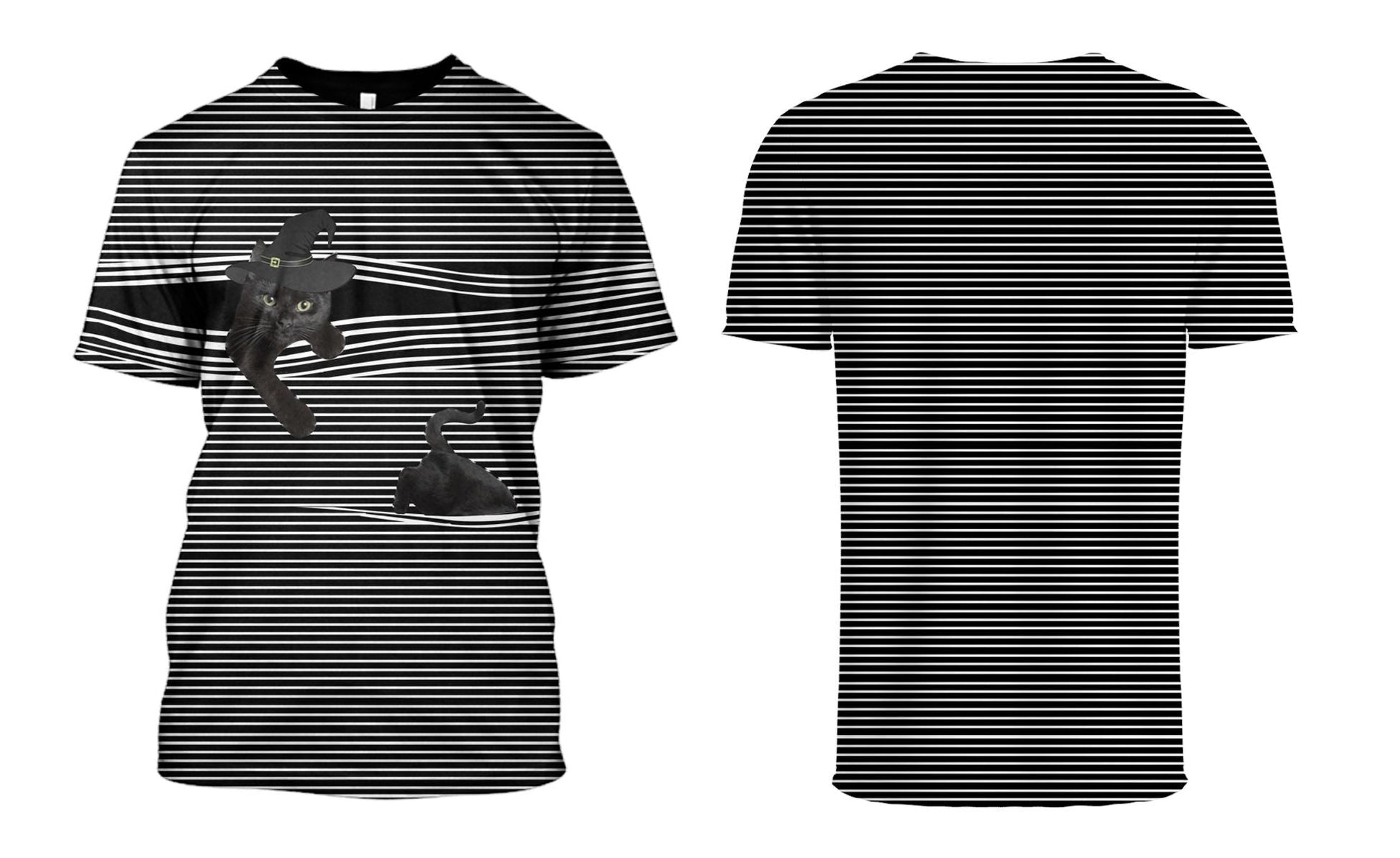 Black cat Hoodies - T-Shirts Apparel PET101115 3D Custom Fleece Hoodies 