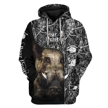 Gearhumans Boar Hunter Custom T-Shirts Hoodies Apparel