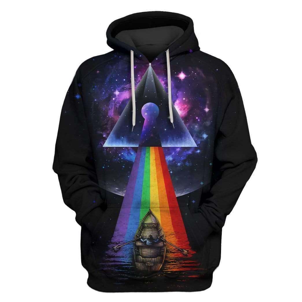 Boat Going Into Galaxy Custom T-shirt - Hoodies Apparel HD-GH20339 3D Custom Fleece Hoodies Hoodie S 