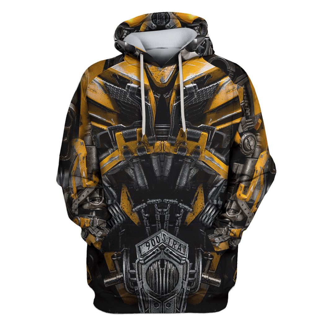 Bumblebee Custom T-shirt - Hoodies Apparel HD-GH110506 3D Custom Fleece Hoodies Hoodie S 