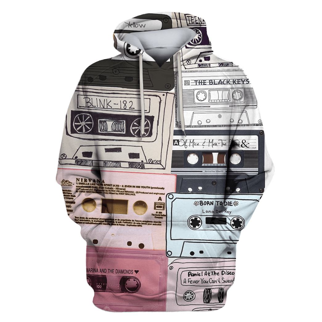 Cassettes Custom T-shirt - Hoodies Apparel HD-GH110650 3D Custom Fleece Hoodies Hoodie S 