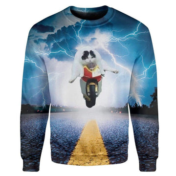 Gearhumans Cat Motorbike Racing Custom T-Shirts Hoodies Apparel