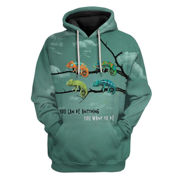 Gearhumans Chameleon Be Anything You Want Custom T-Shirts Hoodies Apparel