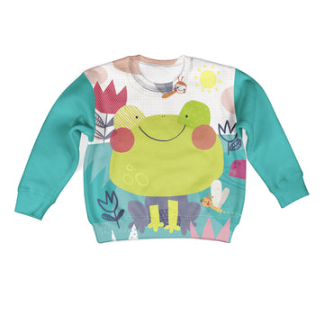 Cherub Frog Custom Hoodies T-shirt Apparel HD-PET110379K kid 3D apparel Kid Sweatshirt S/6-8 
